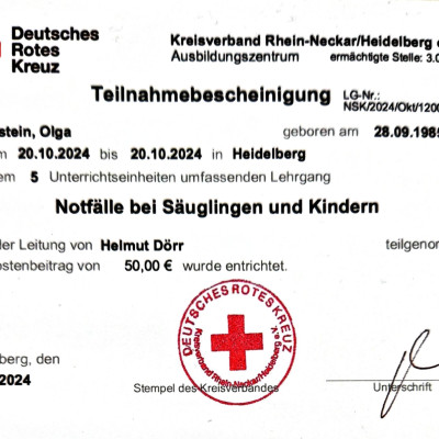 Erste Hilfe Kurs